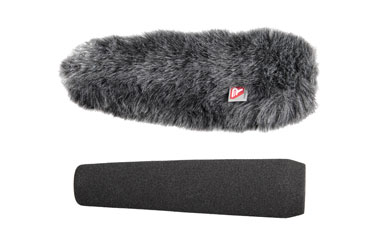 RYCOTE 055208 SGM FOAM BONNETTE MOUSSE trou + Windjammer, trou 19-22mm, long. 180mm, pour micro canon