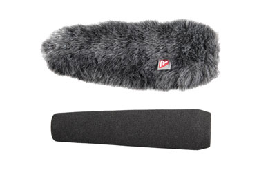 RYCOTE 055209 SGM FOAM BONNETTE MOUSSE trou + Windjammer, trou 24-25mm, long. 180mm, pour micro canon