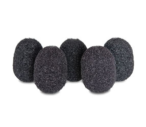 RYCOTE 105511 BONNETTE MOUSSE micro cravate, noir, 10x packs de 5