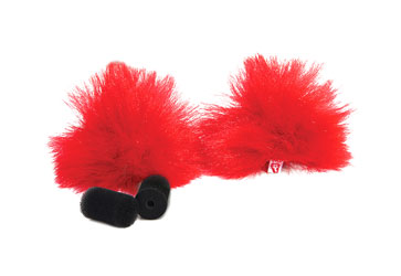 RYCOTE 065562 WINDJAMMER FOURRURE pour bonnettes micro-cravate, rouge, pack de 2