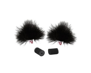 RYCOTE 065552 RISTRETTO FOURRURE pour bonnettes micro cravate, noir, pack de 2