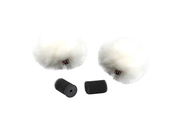 RYCOTE 065554 RISTRETTO FOURRURE pour bonnettes micro cravate, blanc, pack de 2