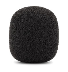 BUBBLEBEE THE MICROPHONE FOAM bonnette pour micro-cravate, XL, diam.orifice 4,5mm, noir, pack de 4