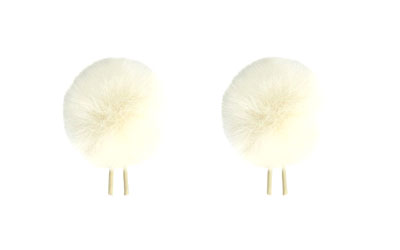 BUBBLEBEE TWIN WINDBUBBLES BONNETTE micro-cravate, taille 1, trou 28mm, pack de 2, blanc cassé