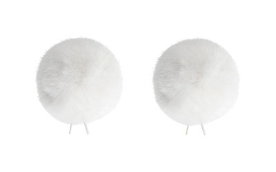 BUBBLEBEE TWIN WINDBUBBLES BONNETTE micro-cravate, taille 3, trou 40mm, pack de 2, blanc