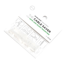 BUBBLEBEE CABLE SAVER pour micro-cravate, blanc, pack de 4