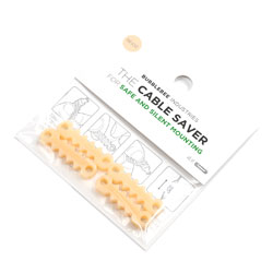 BUBBLEBEE CABLE SAVER pour micro-cravate, beige, pack de 4