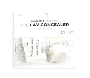 BUBBLEBEE LAV CONCEALER SUPPORT MICRO pour DPA 4060/4061/4062/4063, blanc