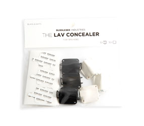 BUBBLEBEE LAV CONCEALER SUPPORT MICRO pour DPA 4060/4061/4062/4063, noir/blanc, pack de 6