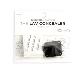 BUBBLEBEE LAV CONCEALER SUPPORT MICRO pour DPA 4071, noir