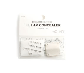 BUBBLEBEE LAV CONCEALER SUPPORT MICRO pour micro miniature RODE, blanc