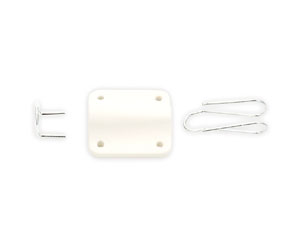 BUBBLEBEE LAV CONCEALER SUPPORT MICRO pour micro cravate SENNHEISER MKE-2, blanc