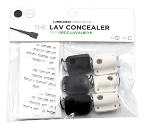 BUBBLEBEE LAV CONCEALER SUPPORT MICRO pour Rode Lavalier II, noir/blanc, pack de 6