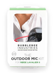 BUBBLEBEE OUTDOOR MIC KIT pour Rode Lavalier II, blanc