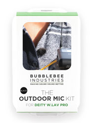 BUBBLEBEE OUTDOOR MIC KIT pour Deity W.Lav Pro, noir