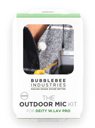 BUBBLEBEE OUTDOOR MIC KIT pour Deity W.Lav Pro, blanc