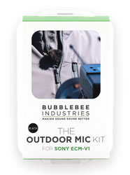 BUBBLEBEE OUTDOOR MIC KIT pour Sony ECM-V1, noir