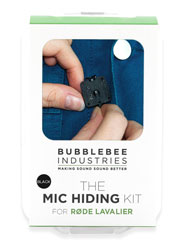 BUBBLEBEE MIC HIDING KIT pour micro-cravate Rode, noir