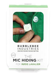 BUBBLEBEE MIC HIDING KIT pour micro-cravate Rode, blanc