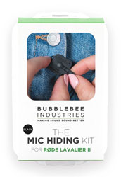 BUBBLEBEE MIC HIDING KIT pour Rode Lavalier II, noir