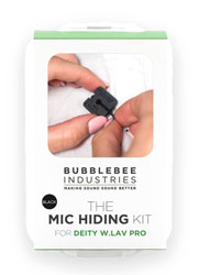 BUBBLEBEE MIC HIDING KIT pour Deity W.Lav Pro, noir