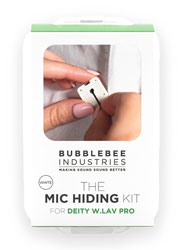 BUBBLEBEE MIC HIDING KIT pour Deity W.Lav Pro, blanc