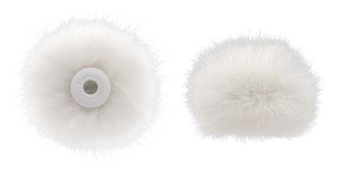 BUBBLEBEE WINDBUBBLE PRO BONNETTES Extra-Small, pour micro-cravate 3-5mm, blanc, pack de 2