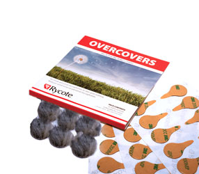 RYCOTE 065521 OVERCOVERS FIXES MICRO ADHESIFS Stickies et Overcovers fourrure, gris, 1 pack de 30+6