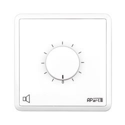 APART E-VOLST CONTROLE DE VOLUME Stéréo, 2x 40W/4, blanc