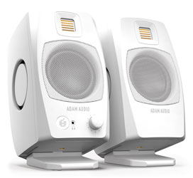 ADAM AUDIO D3V ENCEINTE actif, à poser, woofer 3,5", 100dB, blanc, la paire