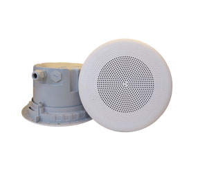 DNH BPF-560CRT HAUT-PARLEUR DE PLAFOND 6W, 70/100V, blanc RAL9010, capot antipoussière, salle blanche