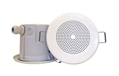 DNH BKF-560CR HAUT-PARLEUR plafond, 6W, 8ohms, blanc RAL9010, capot antipoussière, salle blanche