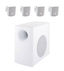 JBL CONTROL 50 PACK-WH HAUT-PARLEUR avec 1x subwodeer, 4x satellites, blanc