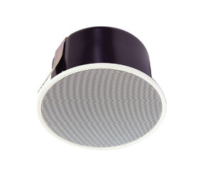 TOA PC-1860BS HAUT-PARLEUR circulaire, plafond, réglages 0.4-6W, 12cm, dôme incendie, EN54-24, blanc