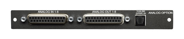 WOHLER OPT-ANLG/TOS OPTION MISE A JOUR 8 entr./sort.canaux analogiques, connecteur DB-25 et TOSlink