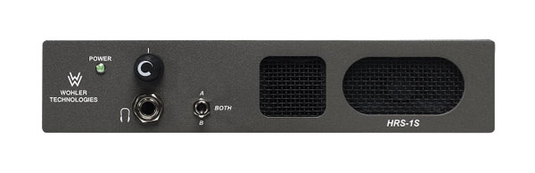 WOHLER HRS-1S MONITEUR AUDIO 2 canaux, analog., 5W RWM par côté, demi rack 1U