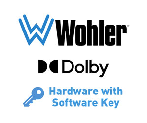 WOHLER OPT-DOLBY OPTION MISE A JOUR Dolby D/DD+/E/ED2, pour iAM-12G-SDI