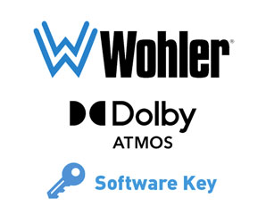 WOHLER OPT-DOLBY ATMOS CLEF LOGICIELLE OPTION MISE A JOUR Dolby Atmos/D/DD+/E/ED2, pour iAM-12G-SDI