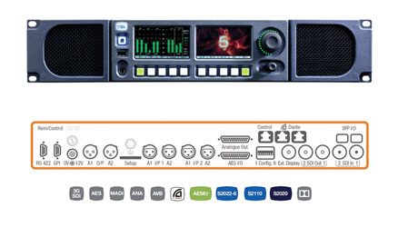 TSL PAM2 IP 3G MONITEUR AUDIO affichage 16 canaux, 2x ent/sort HD/SDI, 8x ent/sort.AES, Dolby, AOIP
