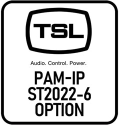 TSL PAM-IP-HBR6-10G-OPTION pour SOLO-IP/PAM1-IP-3G/PAM2-IP-3G, ST2022-6