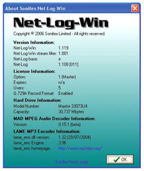 SONIFEX NET-LOG G.729 LICENCE UNIQUE (jusqu’à 4 canaux mono)