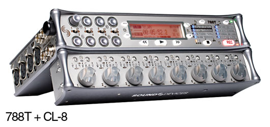 SOUND DEVICES CL-8 PAVE DE CONTROLE pour 788T, 8x potentiomètres rotatif, commutateurs routeurs