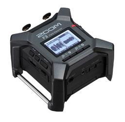 ZOOM F3 ENREGISTREUR DE TERRAIN portable, 2canaux, enregistrement flottant 32bit, microSDHC/microSDXC