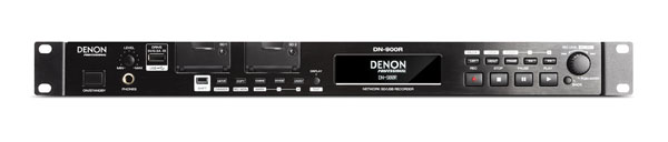 DENON DN-900R ENREGISTREUR compatible Dante, double SD, USB, entr./sort. Symétriques/asymétriques, 1U