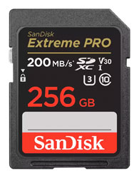 SANDISK SDSDXXD-256G-GN4IN EXTREME PRO 256GB SDXC CARTE MEMOIRE, UHS-I U3, classe 10, 200MB/s