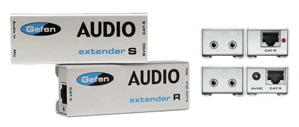 GEFEN EXT-AUD-1000 EXTENSION AUDIO sortie ligne asymétrique vidéo, arrière micro, 1x Cat5E