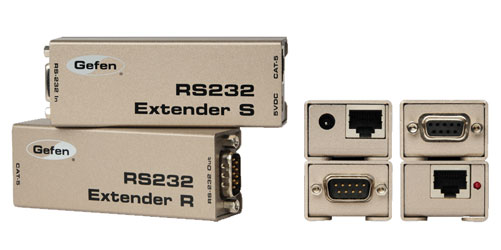 GEFEN EXT-RS232 EXTENDER RS232, 115,200 baud maximum, 1x Cat5E, 300m