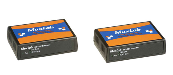 MUXLAB 500702 KIT EXTENDER VIDEO 3G-SDI sur CAT5E/6, portée 150m