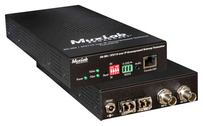 MUXLAB 500767-2110-MM EXTENDER VIDEO émett./récept. 3G-SDI/ST2110 sur IP, non compressé, portée 400m