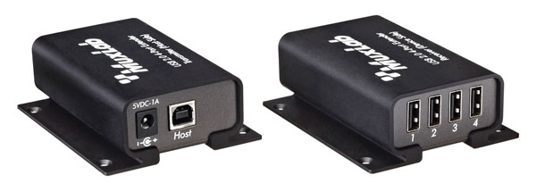 MUXLAB 500072 EXTENDEUR USB 4 portS, USB 2.0, 480Mbps, portée 100m